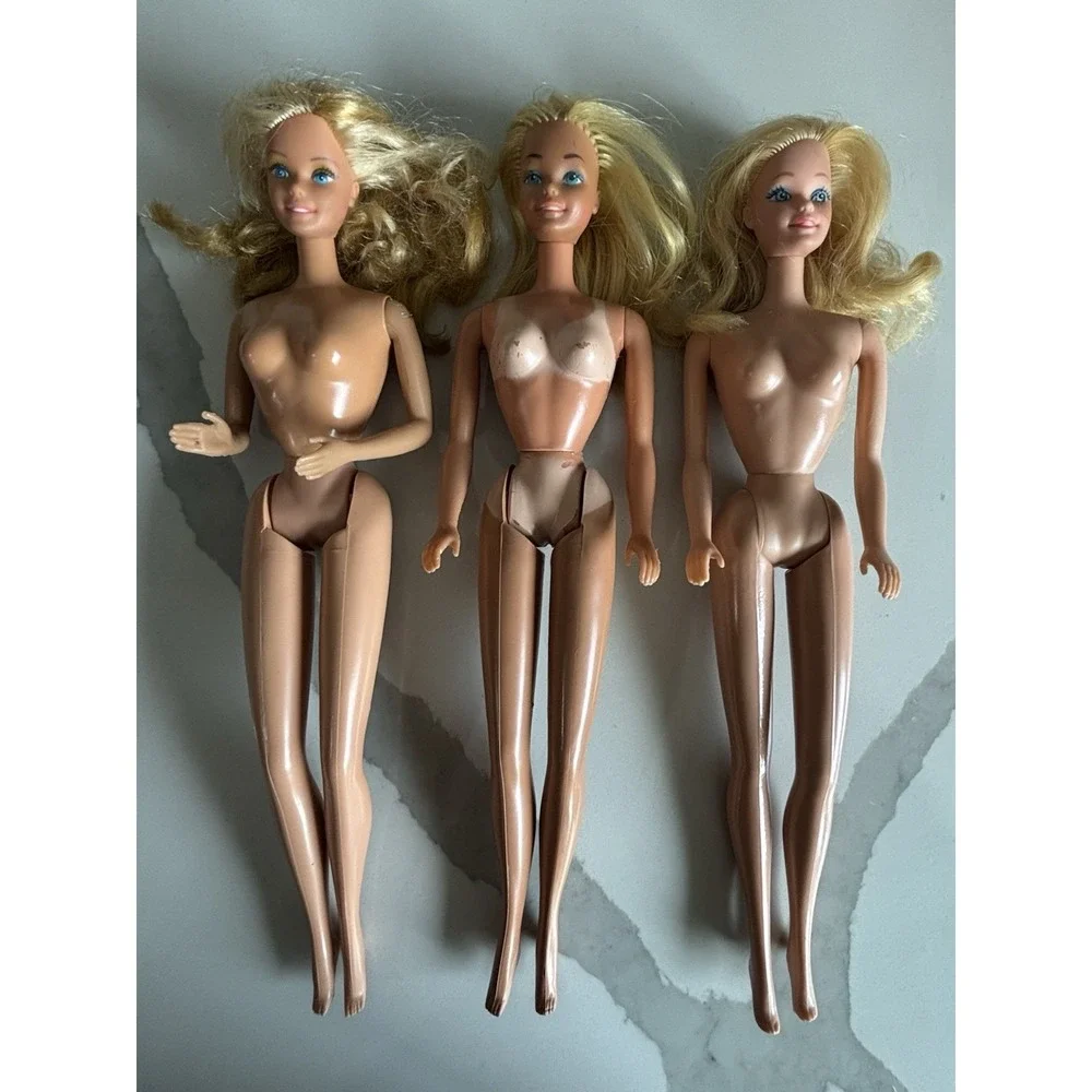 Vintage Mattel Barbie Doll Lot of 3 Blonde Nude Superstar Era 1979 1980s